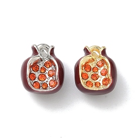 Прелести сплава Rhinestone, гранат в эмалированном стиле