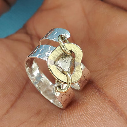 Кольца из кованого сплава для женщин, сердце