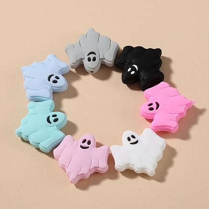 Фокальные бусины из пищевого силикона, призрак