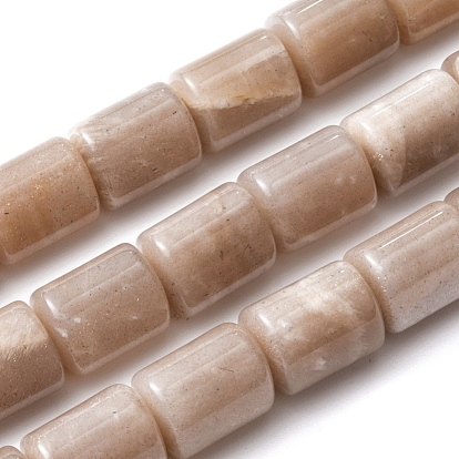 Column Natural Sunstone Beads Strands, 13x10mm, Hole: 1mm, about 32pcs/strand, 15.63 inch