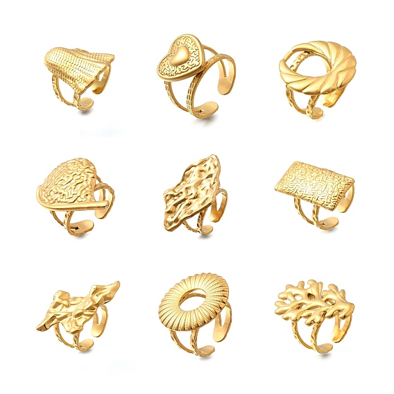 304 открытая манжета из нержавеющей стали для женщин, реальный 18 k позолоченный