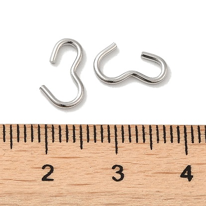 304 Stainless Steel Quick Link Connectors, Chain Findings, Number 3 Shaped Clasps