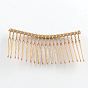 Iron Hair Comb Findings, 38x75x5mm