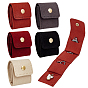 5Pcs 5 Colors Portable Travel Microfiber Leather Jewelry Rolls, for Rings Necklaces Earrings Bracelets