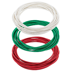 30шт 3 набор тонких браслетов из цветного железа для женщин