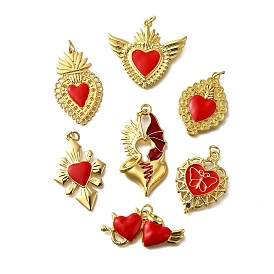 Подвески из эмали и сплава, с целью перехода в кольце, долговечный, стойки покрытие, сердце прелести