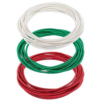 30шт 3 набор тонких браслетов из цветного железа для женщин