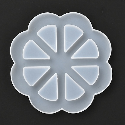 Flower Silicone Cup Mat Molds, Resin Coaster Molds, UV Resin & Epoxy Resin Craft Making