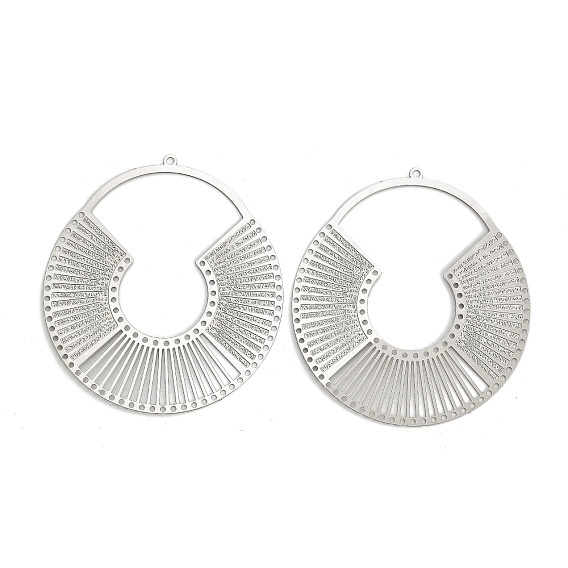 304 звенья для люстр из нержавеющей стали, плоские и круглые, гравированные металлические украшения, не тускнеет