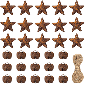 Наборы для самостоятельного изготовления подвесных украшений, включая железный кулон и джутовый шнур