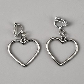 Клипсы из железа и сплава, полые сердца