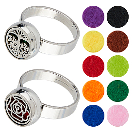 2 сумки 2 стили кольцо из нержавеющей стали, с 10шт. губками для духов