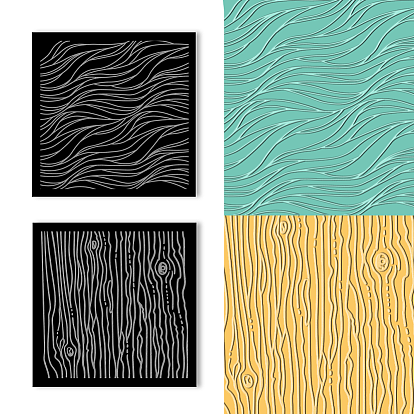 Доски с текстурой акриловой глины, квадратный