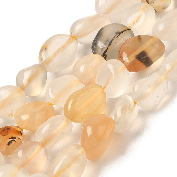 Природный агат бисер нитей, самородки, упавший камень