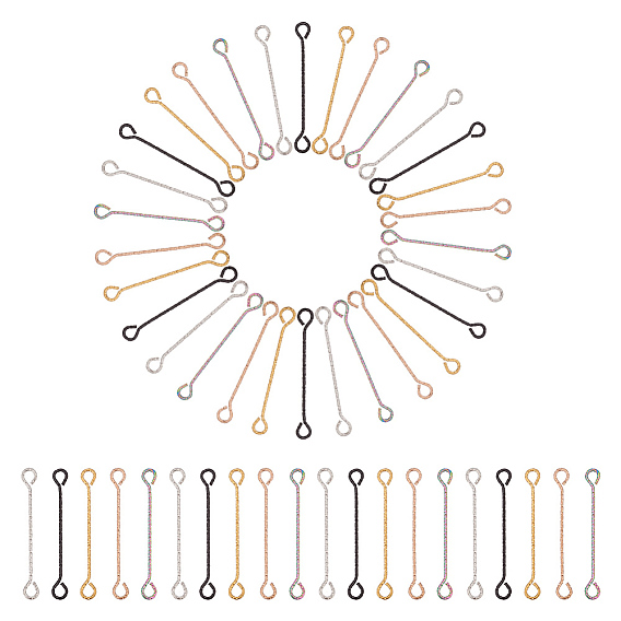 50 шт. 5 цвета 316 штифты для проушины из хирургической нержавеющей стали, двухсторонние наглазники