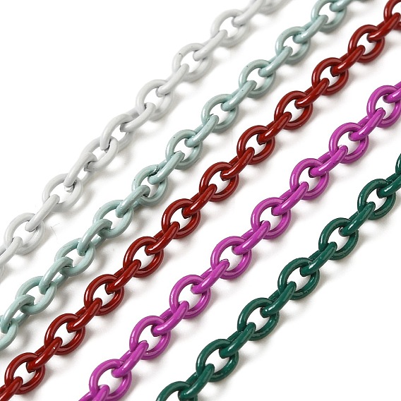 Окрашенные 304 кабельные цепи из нержавеющей стали, с катушкой, несварные