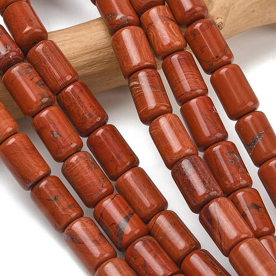 Натуральные красные яшмы бусы пряди, колонка
