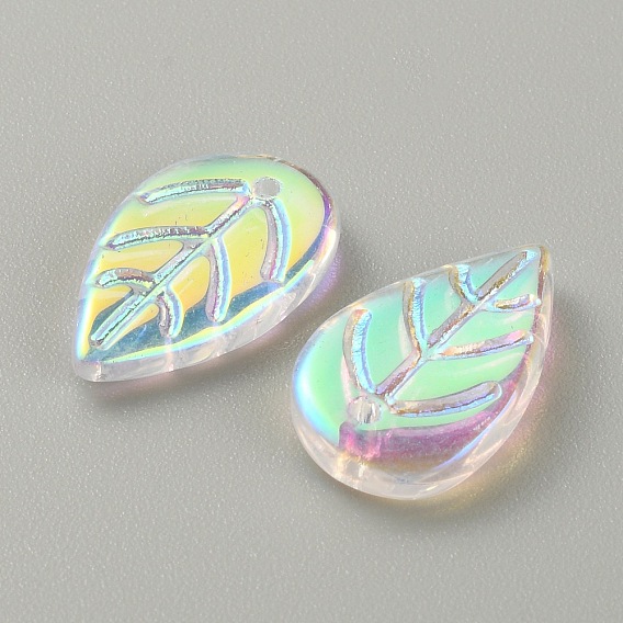 Подвески лэмпворк ручной работы, AB цвет, лист