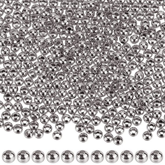 Round 316 Surgical Stainless Steel Spacer Beads