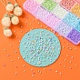 5250Pcs 15 Colors 8/0 Opaque Frosted Glass Seed Beads, Round