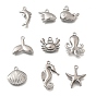 Серия «Океан» 304 подвески из нержавеющей стали, анти-тускнение, ракушка/рыба/рыбий хвост/морская звезда