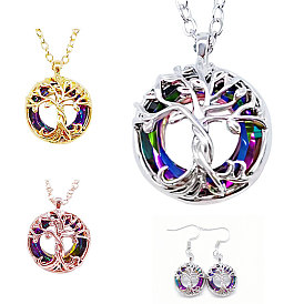 Yunjin Jewelry Fashion Tree of Life Pendant Personality Simple Hollow Tree of Life Necklace