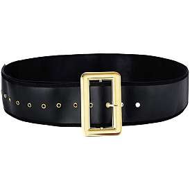 1широкие цепные ремни из ПВХ, с золотыми пластиковыми пряжками