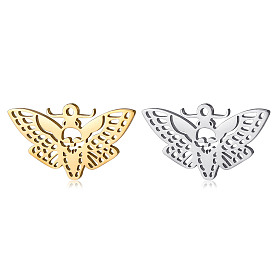 201 Stainless Steel Pendants, Moth Charms