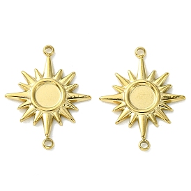 304 Stainless Steel Cabochon Connector Settings, Sun