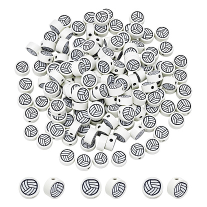 150 бусины из полимерной глины ручной работы., волейбол