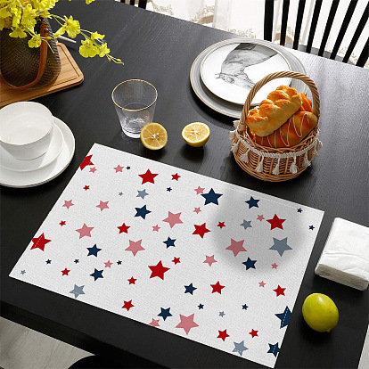 American Independence Day Placemat Fabric Insulation Table Mat Holiday Decoration Western Napkin Napkin