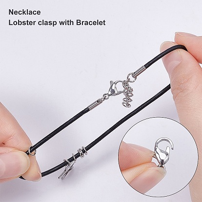 CHGCRAFT DIY Jewelry Making Finding Kit, Inchude 304 Stainless Steel Coil Cord Ends & Cord Ends & Bead Tips & Lobster Claw Clasps & Open Jump Rings