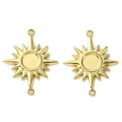 304 Stainless Steel Cabochon Connector Settings, Sun