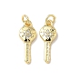 Латунные микро проложить кубического циркония подвески, с целью перехода в кольце, ключ, без свинца и без кадмия, долговечный