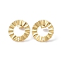 Ion Plating(IP) 304 Stainless Steel Stud Earring Finding, Ring
