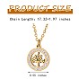 Clear Cubic Zirconia Tree of Life Pendant Necklace, Iron Jewelry for Women