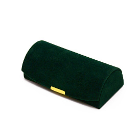 Velvet Jewelry Packaging Boxes, with Metal Clasps, for Rings, Small Watches, Necklaces, Earrings, Bracelet, Rectangle