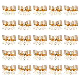 30 шт. Латунные подвески, очарование бантом