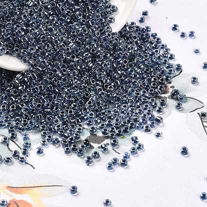 12/0 perles de rocaille de verre, lustre des couleurs intérieures transparentes, trou rond, ronde