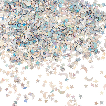 105g пластиковое конфетти в форме звезды и луны, для украшения праздничного стола и стен