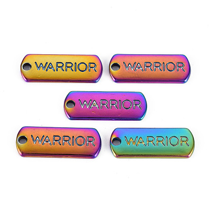 Alloy Charms, Cadmium Free & Nickel Free & Lead Free, Oval with Warrior