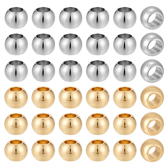 80шт 2 цвета 304 шарики из нержавеющей стали, рондель