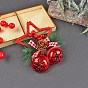 Plastic Star Wreath Pendant Decoration, Christmas Tree Hanging Ornaments, for Party Gift Home Decoration