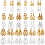 300Pcs 6 Colors 304 Stainless Steel Bead Tips, Calotte Ends, Clamshell Knot Cover
