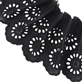 Плоская полая хлопковая кружевная отделка, с картонной карточкой