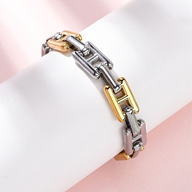 304 браслеты-цепочки из нержавеющей стали для женщин и мужчин, прямоугольные