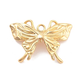 Brass Pendants, Nickle Free, Butterfly