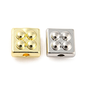 Rack Plating Alloy Beads, Cadmium Free & Nickel Free & Lead Free, Building Block