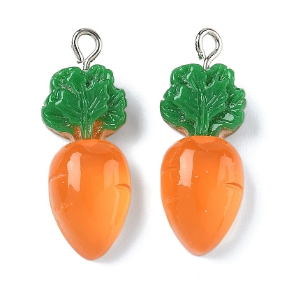 Непрозрачные подвески смолы, с платиново-железными петлями