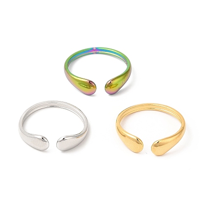 Ионное покрытие (ip) 201 открытая манжета из нержавеющей стали, Кольцо с крутящим моментом для мужчин и женщин